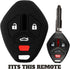 KeyGuardz Keyless Entry Remote Car Key Fob Outer Shell Cover Rubber Protective Case for Mitsubishi...