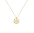 Befettly Constellation Necklace Pendant 14K Gold-Plated Hammered Round Disc Engraved Zodiac Sign Pendant 17.5’’ Adjustable Dainty Necklace...