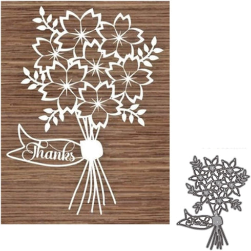 SunnyKids Flower Decoration Metal Cutting Die Cuts, Flower Decoration Stencils DIY Crafts Cards Cutting Dies Cuts for DIY Embossing Card Making Ph...