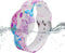 Waterproof AirTag Bracelet for Kids, Soft Silicone Air Tag Hidden Holder Case Compatible with Apple Airtag, Adjustable Anti-Lost Printed Strap Gps...