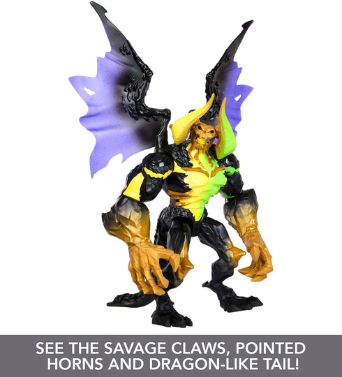 Masters of the Universe and He-Man Action Figure, Cosmic Terror Skeletor, Highly Posable MOTU Villain, Special Neon Deco...