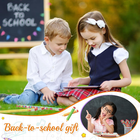Yeaqee 60 Pcs Welcome Back to School Pencil First Day of School Pencils with Eraser Classroom HB Pencils Bulk for Kindergarten Children Classroom ...