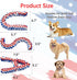 Vehomy 4th of July Dog Toys U S A Shape Dog Chewing Toys Dog Cotton Rope Toys Puppy Independence Day Interactive Toy Patriotic Dog Toys for Small ...