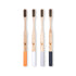 Bamboo Toothbrush with Soft Charcoal Infused Bristles, Set of 4...