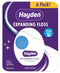 Hayden Expanding Dental Floss. Expands To Clean Between Tight Teeth. 6 Pack Value. Fresh Feeling Polar Mint Woven Floss. Anti Tartar Actives for G...
