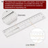 2pcs Film Flexible Ruler 6 Inch 0.1mm Scale PET Plastic Folding Straight Ruler Calibration Soft Ruler Measuring Tool for Factory, Transparent...