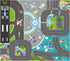 Kids Carpet Playmat Rug, Car Play Mat Felt Cloth Kids Rugs Foldable Non Slip Kids Rug for Playroom Kids Play Rug Suitable for Home Indoor Outdoor ...
