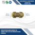 5 Pcs XFITTING Push Fit 3/8 Inch x 3/8 Inch, 3/8" Push Fit Coupling, 27-6-6=5XX...