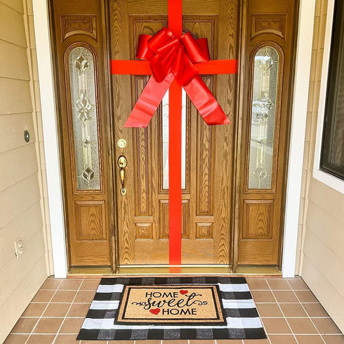 TONIFUL 10 Inch X 11yds Red Satin Ribbon Extra Wide Christmas Ribbon for Outdoor Use, Ribbon Cutting Ceremony, Grand Opening Ribbon, Table Runner,...