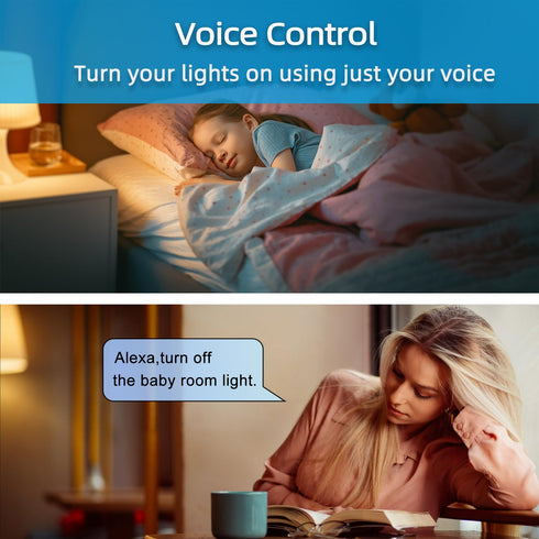 YNF Smart Light Switch, Single Pole, Needs Neutral Wire, 2.4GHz Wi-Fi Light Switch Compatible with Alexa and Google Home, Voice Control and Timer ...