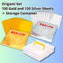 Origami Paper Single Color Gold?Silver 6 X 6 Inch (15X15cm) 100 Sheets Each,Storage Container Set...