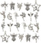 iloveDIYbeads 100g (66pcs) Craft Supplies Antique Silver Wings Angel Fairy Charms Pendants for Crafting, Jewelry Findings Making Accessory for DIY...