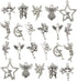 iloveDIYbeads 100g (66pcs) Craft Supplies Antique Silver Wings Angel Fairy Charms Pendants for Crafting, Jewelry Findings Making Accessory for DIY...