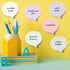 Bubble Sticky Notes 3x3, 420 Sheet, 6 Pads, Cute Morandi Sticky Notes, Super Sticking Power, Easy to Post for Home, Study, and Daily Life Organiza...