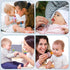 Silicone Baby Fruit Food Feeder & Breastmilk Popsicle Molds Set, Baby Food Freezer Tray for Cooling Teething Relief, Baby Food Feeder for Safe Inf...