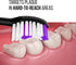 Acteh Toothbrush Heads for Sonic Edge, JetWave, JetUV and eBrush Toothbrush Models (Black Purple/Black Yellow)...
