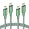 USB C to USB C Cable,60W 3A Fast Charging USB C Charger Cable,2pack-5ft, Alluminum Shell Type C to Type C Cable for iPhone15/15Pro/15Plus/15ProMax...