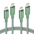 USB C to USB C Cable,60W 3A Fast Charging USB C Charger Cable,2pack-5ft, Alluminum Shell Type C to Type C Cable for iPhone15/15Pro/15Plus/15ProMax...