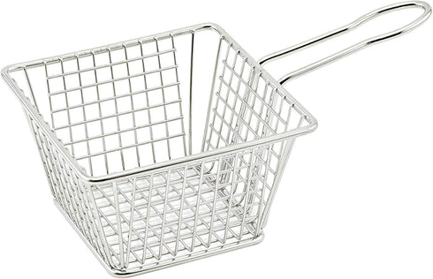 WINCO Mini Fry Basket, Silver...