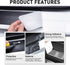 Door Sill Protector for Dodge Charger Challenger Durango Accessories Car Door Entry Guard Sill Protector with Plastic Scraper Carbon Fiber Leather...
