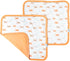 Copper Pearl Baby Security Blanket Set of 2 - Portable Size for Self-Soothing On-The-Go, Ideal Baby Blankets for Boys and Girls, Ultra-Soft, and G...