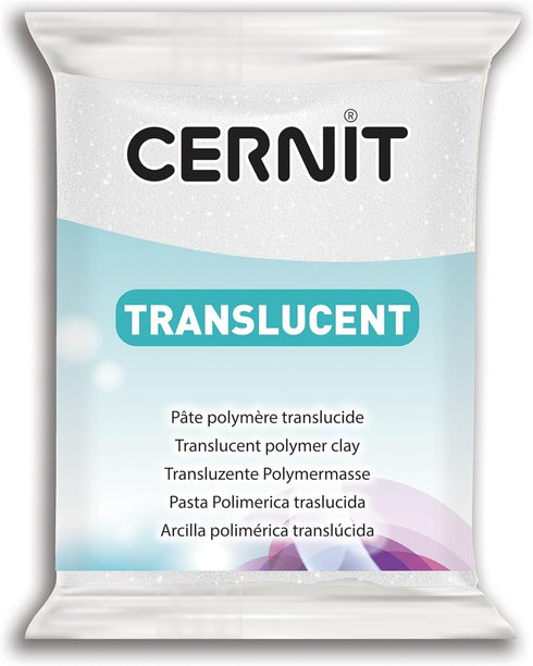 Cernit Transparant Clay 56g, Amber, 7 x 5.5 x 1.5 cm...