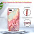 CASEFIV for iPhone 8 Plus/7 Plus/6 Plus/6s Plus Case, Marble Heavy Duty Shockproof Full Body Hard PC+Soft Silicone Drop Protective Women Girls Cas...