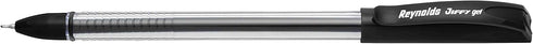 Reynolds Jiffy 0.5mm Needle Point Gel Pens Black Ink - Pack of 40 (Ship From India)...