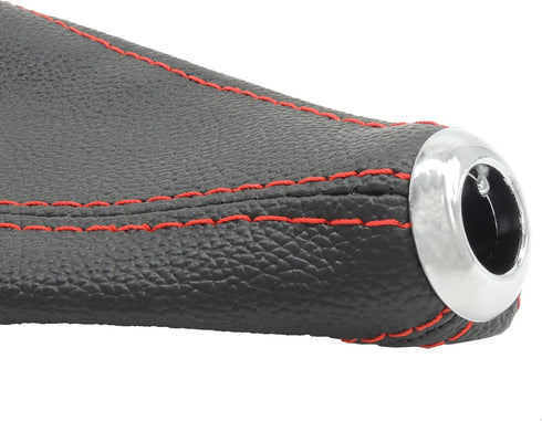 HiSport Shift Boot Cover,car Gear Shift Knob Cover,leather Shift Boot,compatible with Most Manual/Automatic Cars(Redline)....