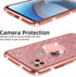 for Moto One 5G Ace (One 5G UW Ace) Case, Case for Girls Women Glitter Cute Soft Cover with Ring Kickstand Shockproof Protective Phone Case for Mo...