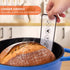 Silicone Bread Sling for Dutch Oven Non-Stick Heat Resistant Sourdough Bread Baking Supplies 2 PCS Silicone Mat with Long Handles Black&Red...