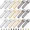 WADORN 18 Sets Metal Purse Suspension Clasp, 3 Colors DIY Purse Making Hardware D Ring Bag Side Clip Buckles with Screws Bag Chain Strap Lanyard C...