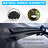 4PCS Wiper Blade Refills Silicone Windshield Wiper Replacement Strip, DIY Adjustable Automotive Rubber Frameless Window Boneless Insert Wiper Blad...