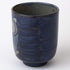 ????(Saikaitoki) Hasamiyaki 83972 Yunomi Cup (Large), Hand-painted Owl Pattern, Blue...