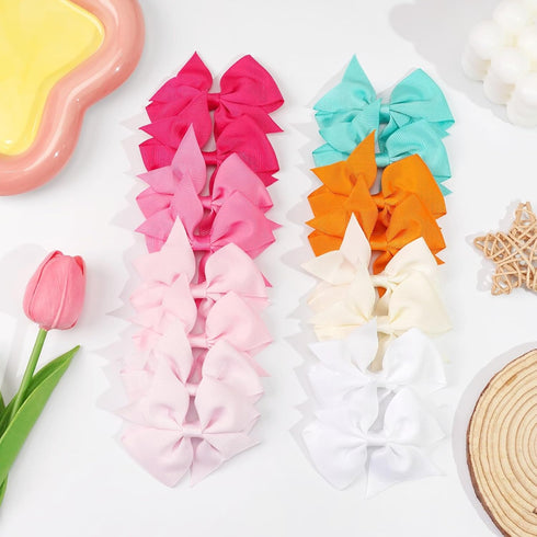 CÉLLOT 40pcs 3.5 inch Hair Bows for Girls Grosgrain Ribbon Toddler Hair Bows Alligator Clips for Baby Girls Kids Teens Back to School Hair Accesso...