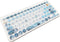 Silicone Keyboard Cover Skin for Logitech K380/Pebble Keys 2 K380s Multi-Device Bluetooth Keyboard, Gray Blue Flowers...