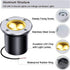Low Voltage LED In-ground Lights Well Light Landscape Light 3W 12V 24V Waterproof IP67 Pathway Lights Outdoor spotlights Trees Flags for Garden,Ya...