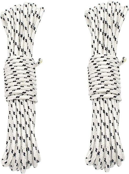 2PC Outdoor Patio Umbrella Cord Line Nylon Rope Replacement, 0.14" Dia (20FT)...