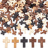 SUNNYCLUE 200Pcs Wood Cross Charms Pocket Crosses 0.87x0.55 inch Small Wooden Cross Charm Pendants Christmas Wood Craft Crosses Easter Holiday Min...