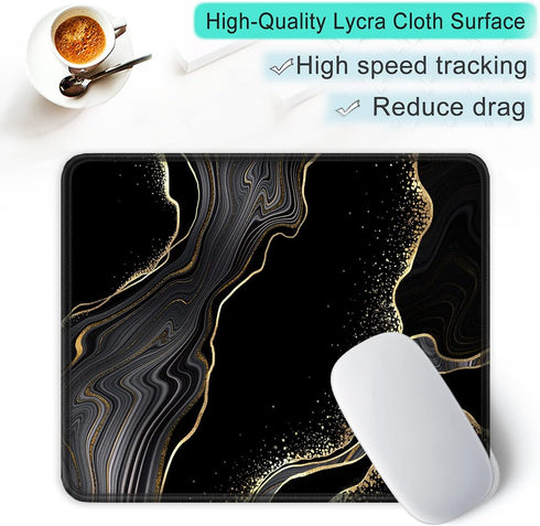 ITNRSIIET Mouse Pad with Non-Slip Rubber Base, Stitched Edge, Premium-Textured, Waterproof Gaming Mouse Pad for Wireless Mouse, Computers, Laptop,...