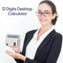 Standard Function Desktop Calculator,Powered by Batteries(Included),12 Digit Large LCD Display,Big Buttons Easy to Press,Automatic Sleep,for Offic...