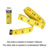 2-Pack 120 Inches/300cm Soft Tape Measure Sewing, Double-Scale Fabric Tape Measure and Body Measuring Tape, Yellow...