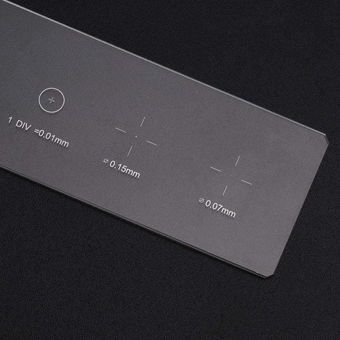 Microscope Slides Reticle Calibration Slide Ruler Microscope Objective Micrometer Calibration Slide Glass Stage Micrometer DIV 0.01mm...
