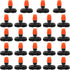 Upgraded Three-Way Atomizing Nozzle for 1/4 Inch Irrigation Tubing, 24 Pcs Adjustable Micro Spray Irrigation Emitters with Integrated 1/4 Inch Tee...
