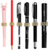 BTSKY 12PCS Stainless Steel Pen Holder Clips- Self Adhesive Pen Pencil Holder Pen Clip Holder with Adjustable Spring Loop Fit any Size Pens Marker...