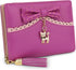 Uromee Girls Wallet Small Card Holder Women Purse Bifold Vegan Leather Zipper Coin Pocket Cute Cat Pendant Tassel...