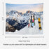 Shrahala Snow Tapestry, Three Snowboards Ski Standing Snow Slope Mountains Wall Hanging Large Tapestry Psychedelic Tapestry Decorations Bedroom Li...