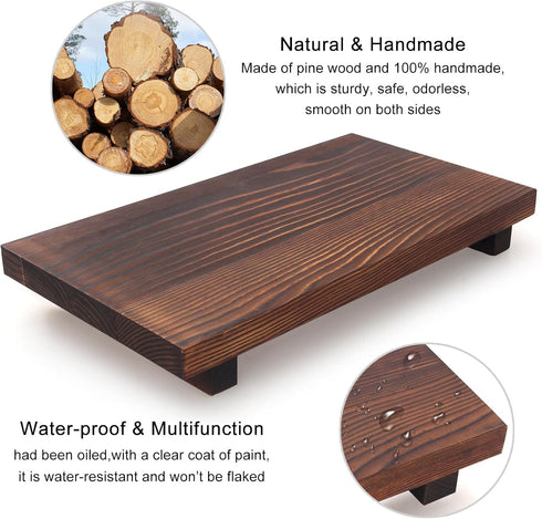 Wooden Bathroom Counter Tray Organizer Kitchen Soap Sink Tray Decor Farmhouse Wood Risers Modern Dish Soap Dispenser Holder Pedestal Stand Bathroo...