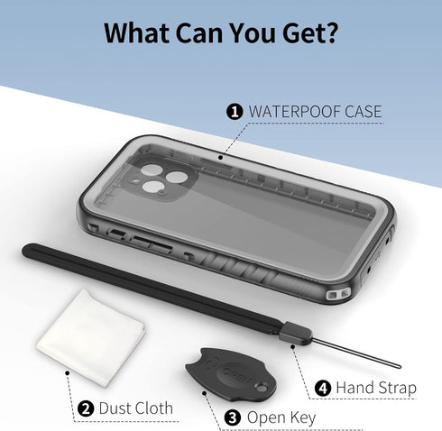 SPORTLINK iPhone 11 Pro Waterproof Case, Full Body Underwater/Rugged/Heavy Duty Shockproof/Dustproof Case with Built-in Screen Protector for iPhon...