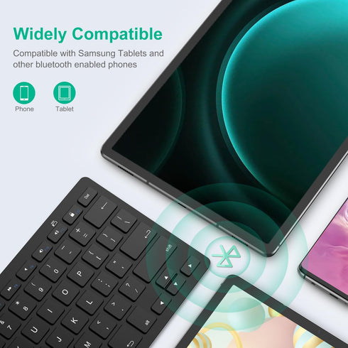 SPARIN Wireless Bluetooth Keyboard for Samsung Galaxy Tab A9 Plus/A8/A7 Lite/S9 FE/S9+/S6 Lite/S9.., Portable Keyboard for Samsung Tablet&Laptop&P...